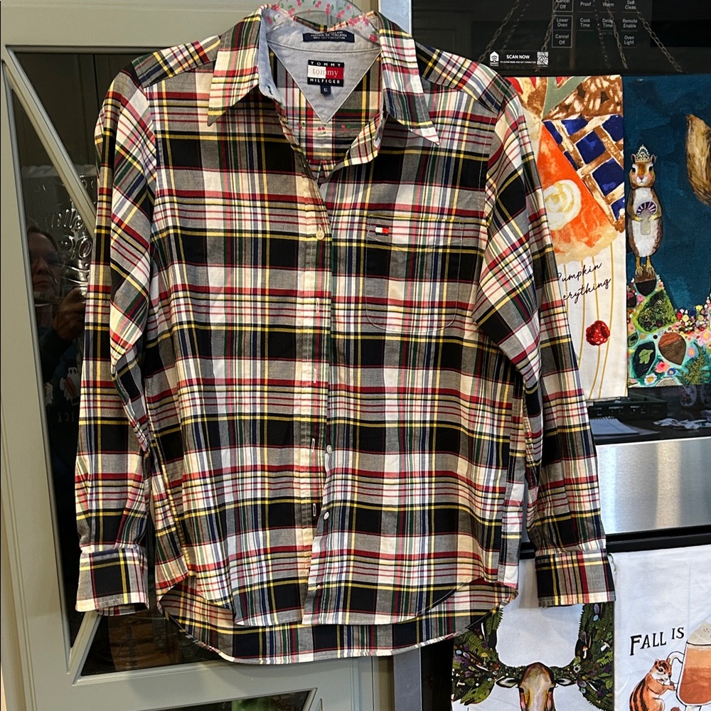 Tommy Hilfiger Plaid Button-Up Shirt size 6